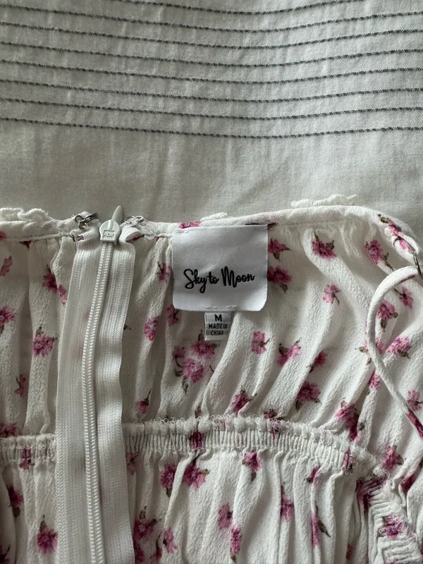 Sky to Moon Mini Dress Floral Pink - Image 4