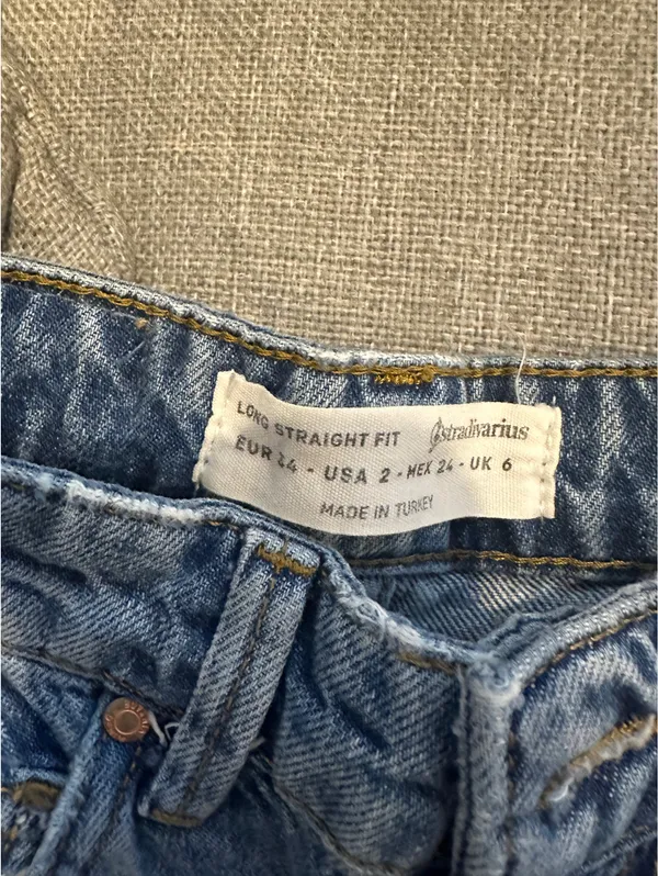 Stradivarius 90s Dad Jeans in Medium Blue - Image 3
