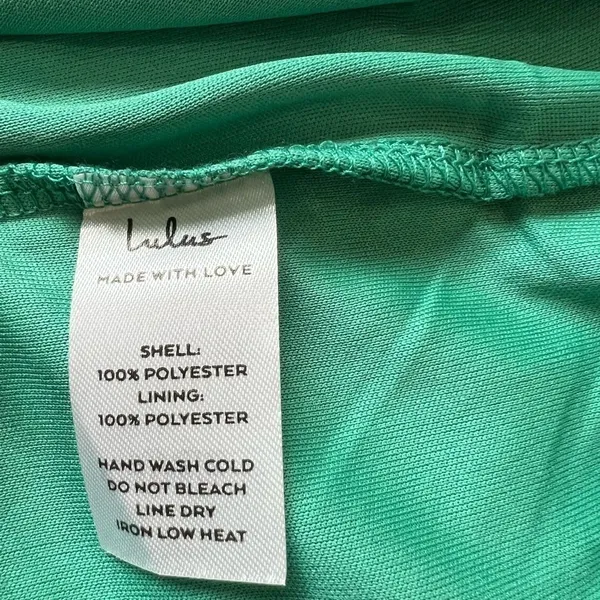 NWT Lulus Best‎ Wishes Women's Dress Tulip Teal Green Size Medium - Image 6