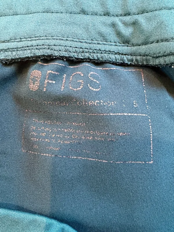 FIGS Zamora Jogger Scrub Scrubs Pants Teal Size Small - Image 8