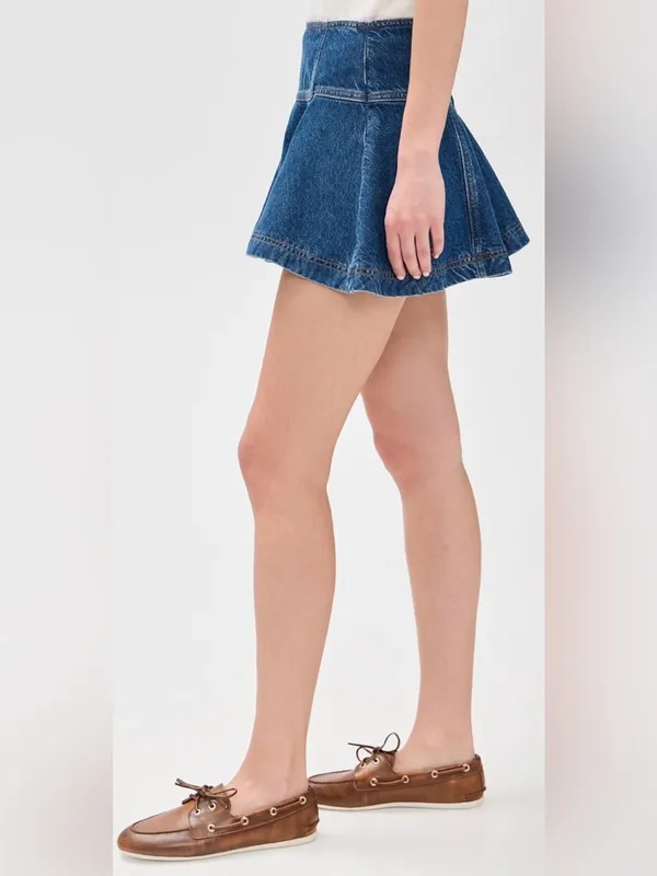 Reformation Bentley Denim Mini Skirt - Image 4