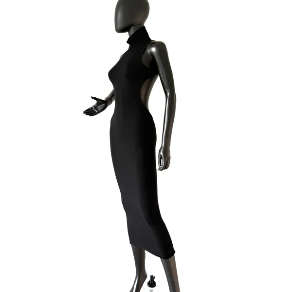 Open Back Turtleneck Maxi Dress Slim Fit Bodycon Dress Casual Dress Backless - Image 2