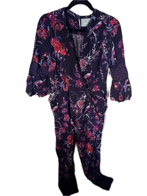 Anthropologie Maeve espoir printed jumpsuit purple size S - Image 2