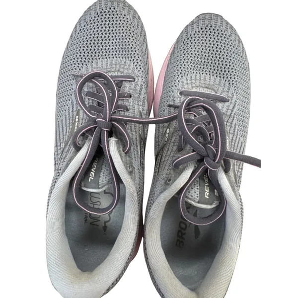 Brooks Revel 3 Womens gray pink Running Shoes sneakers 8.5 SKU 7227 - Image 8