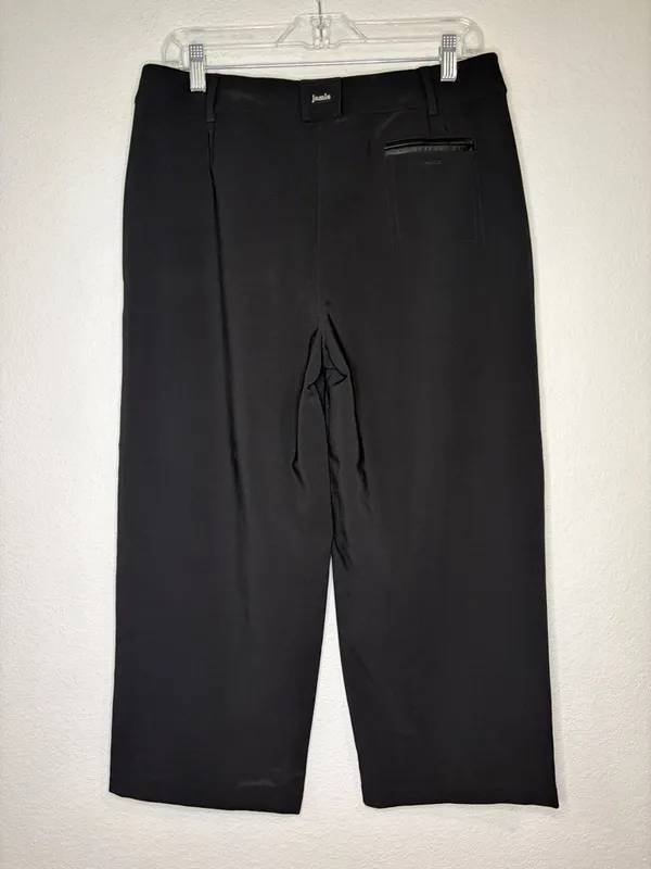 NWOT Jamie Sadock stretch capri golf pants multi pocket black 8 - Image 2