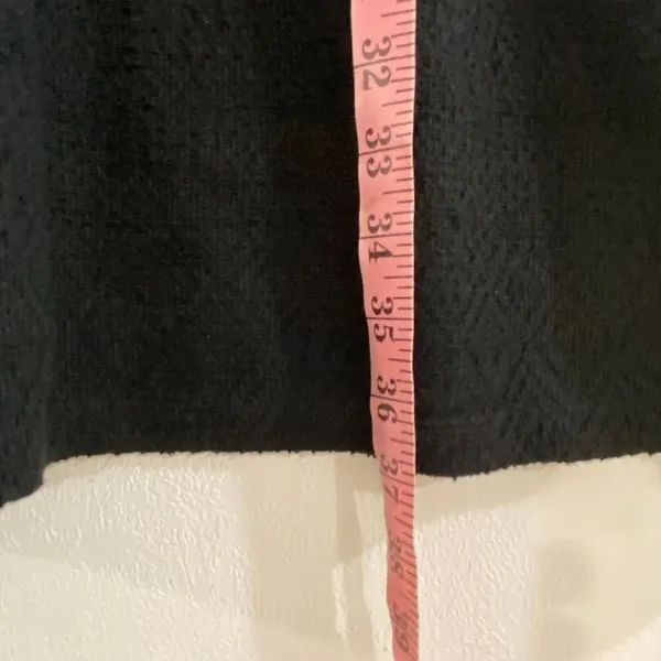 Madewell Black Side Tie Sweater Tunic Dress XL Minimalist Cozy - Image 6