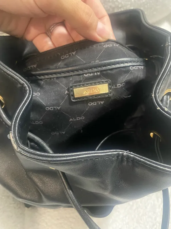 ALDO Backpack Purse Black - Image 2