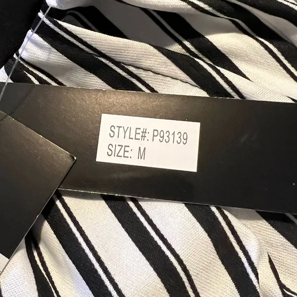 NWT LaLa Muse Women’s Striped Stretchy Pants Q12 - Image 4