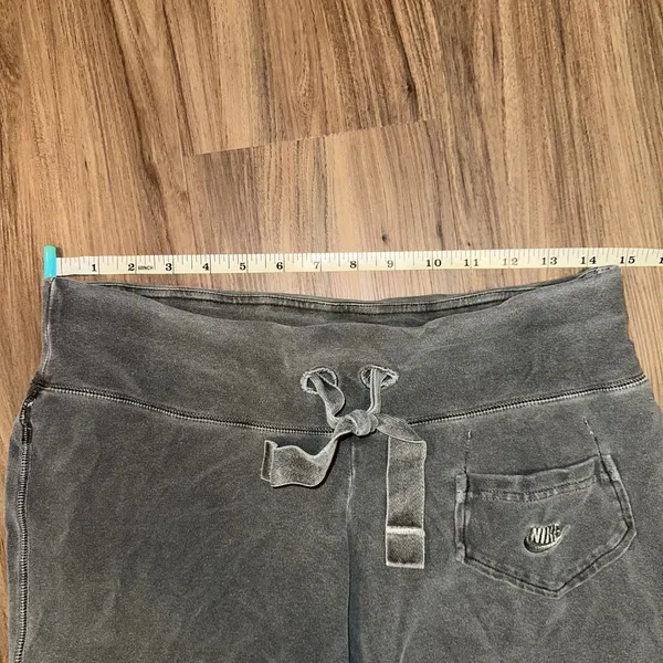 Nike Vintage Wash Sweat Shorts Lounge Activewear Drawstring Pocket Gray S‎ - Image 8