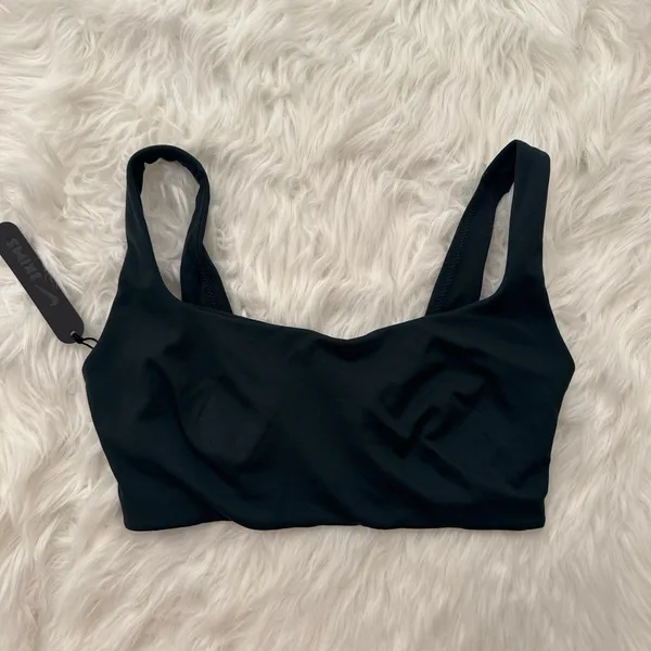 Nike Skims Matte Scoop Neck Sports Bra Dark Teal Size XS - Image 3