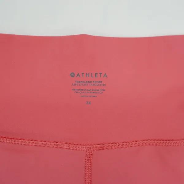 Athleta Transcend Skort 3X Coral Pink Ruched‎ Active Athletic Skirt - Image 7