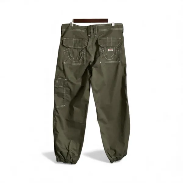 True Religion Bobbi Baggy Cargo Jogger Pants Size 29‎ Kalamata - Image 3