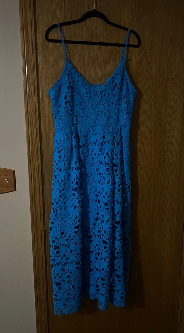 NWOT Ocean Blue Lace Midi dress - Image 2