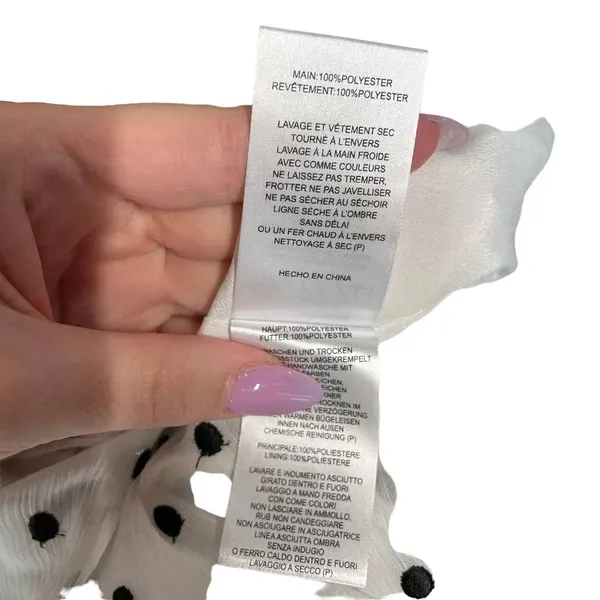 La Maison Talulah Something‎ About You Mini Dress in White Black Polka Dot Print - Image 12
