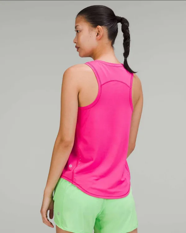 Lululemon Sonic Pink High-Neck Running And Training Tank Top Size 2 - Image 7
