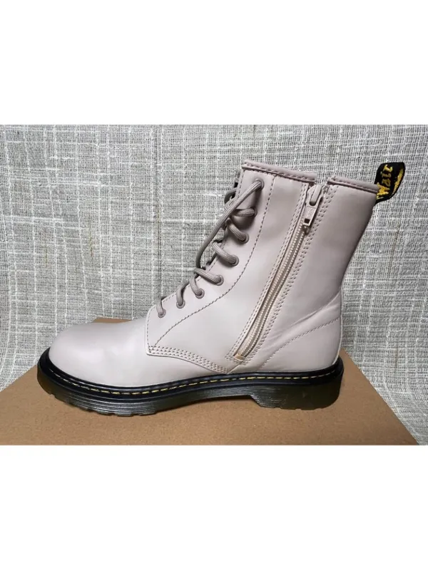 Dr. Martens 8-Eyelet Vintage Taupe 1460 Leather Boots Size Us 7 - Image 3