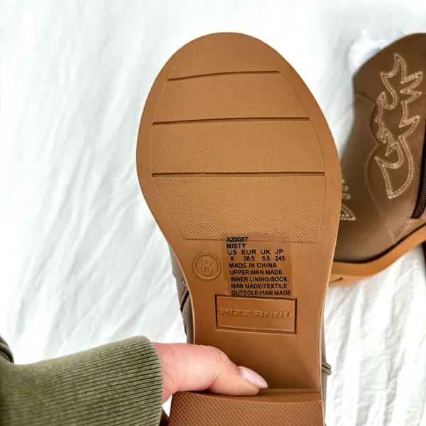 Brown Ankle Cowgirl Boots - Image 3