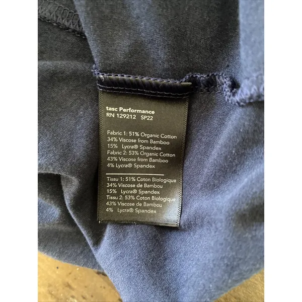 Tasc‎ Womens Medium Blue Sleevess Dress Organic Cotton Blend - Image 8