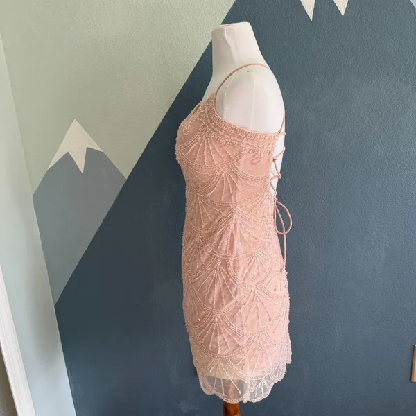 Sherri Hill Beaded Mini Dress Size 6 - Image 7
