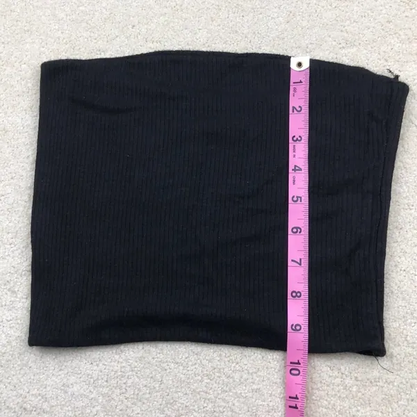 Windsor: Black Ribbed Bandeau - Image 4