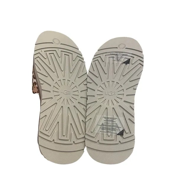 UGG Tazz Plains Leopard Print Slippers size 8ugg Jasmine New - Image 3