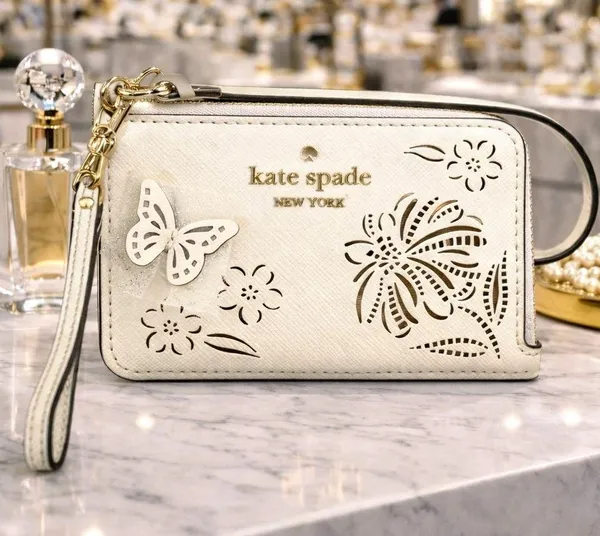 Kate Spade Madison Perforated Small Wristlet Merinque - Image 2