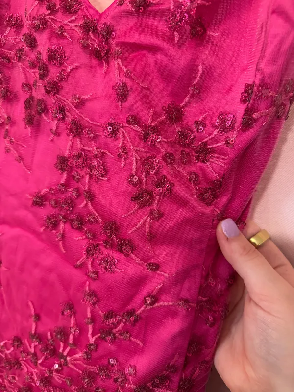Lulus Pink Dress Sequin - Image 2