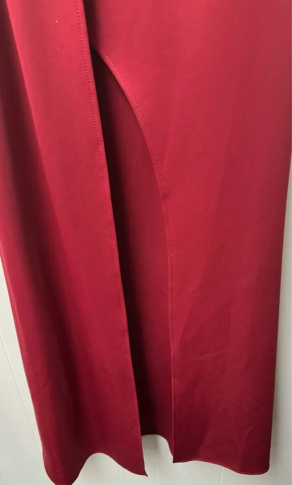 Boutique Red Matte Formal Dress Maxi - Image 2
