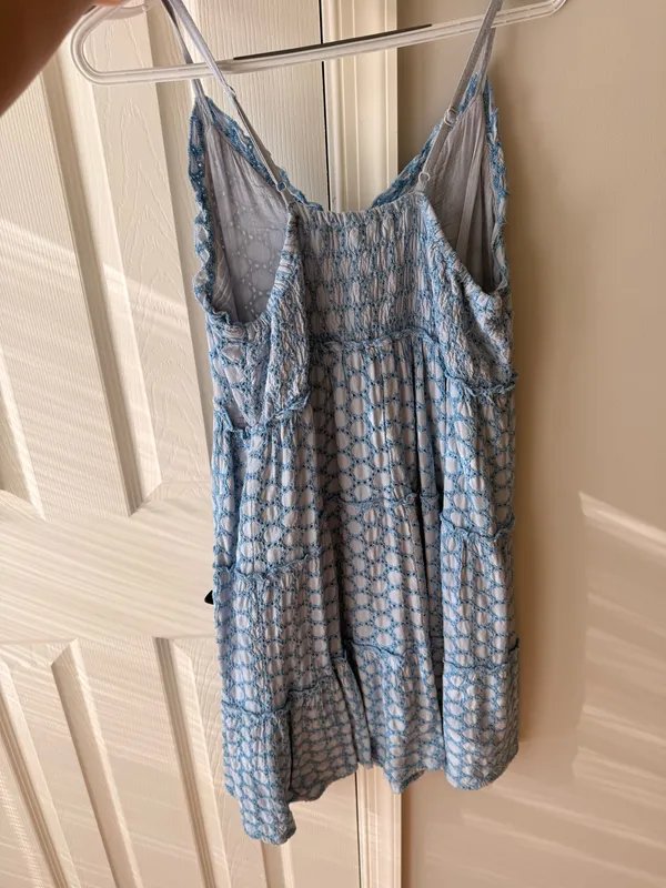 Blue pattern dress Size M - Image 4