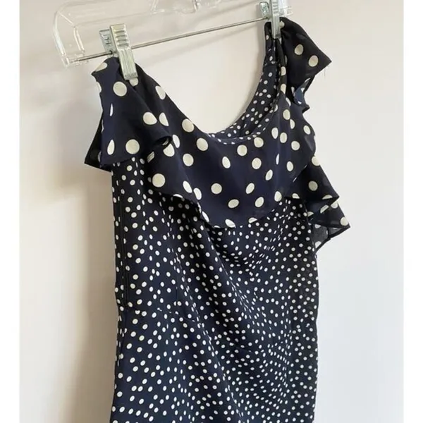 A NEW DAY Women's Polka Dot One Shoulder Midi Dress - L‎ - Image 10