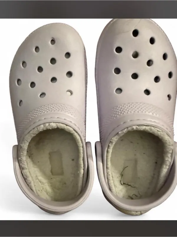 Crocs Classic Lined Clogs in a lavender or purple color W/7 - Image 2