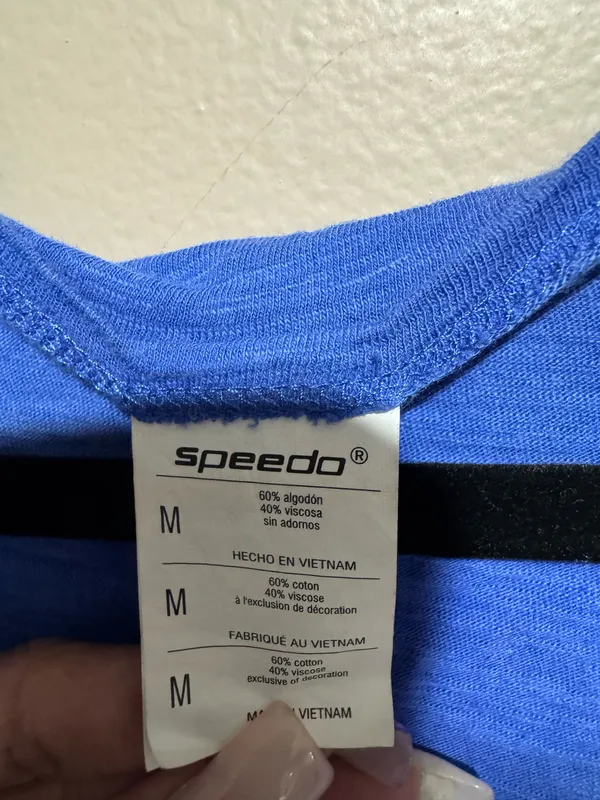 Speedo Relaxed long Scoop Neck Women's Cover up Shirt Royal Blue Medium - Image 3