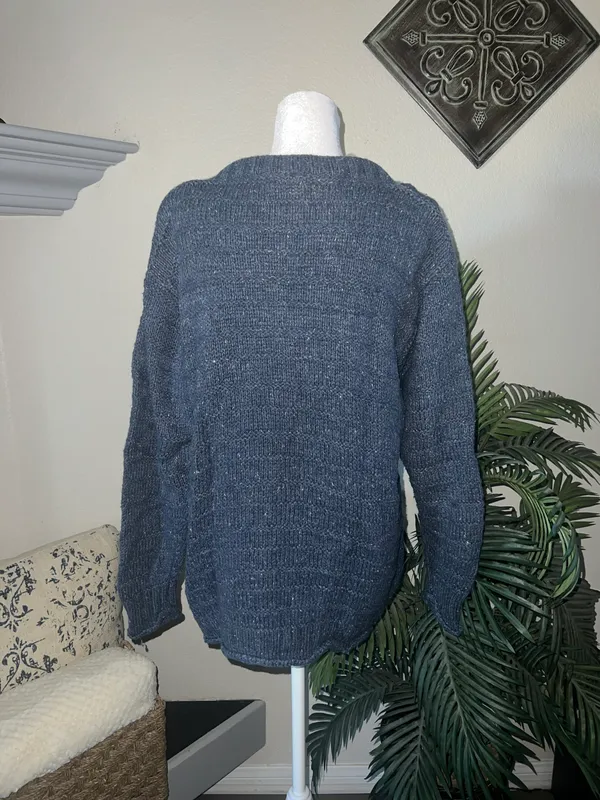Newport News Vintage Chunky Knit Oversized Sweater - Image 4