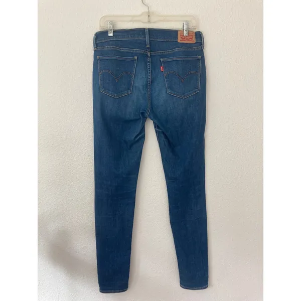 Levi's Women's 710 Super Skinny Modern Minimalist Clean Girl Blue Denim Jeans 30 - Image 7
