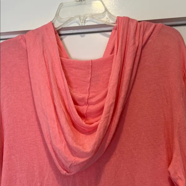 PINK Victoria's Secret Coral Zip Hoodie size medium. - Image 8
