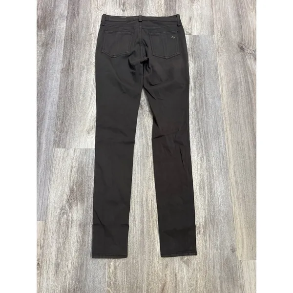 Rag‎ & Bone JEAN Legging Pants Size 27 Dark Grey Brown Skinny Stretch Mid Rise - Image 3