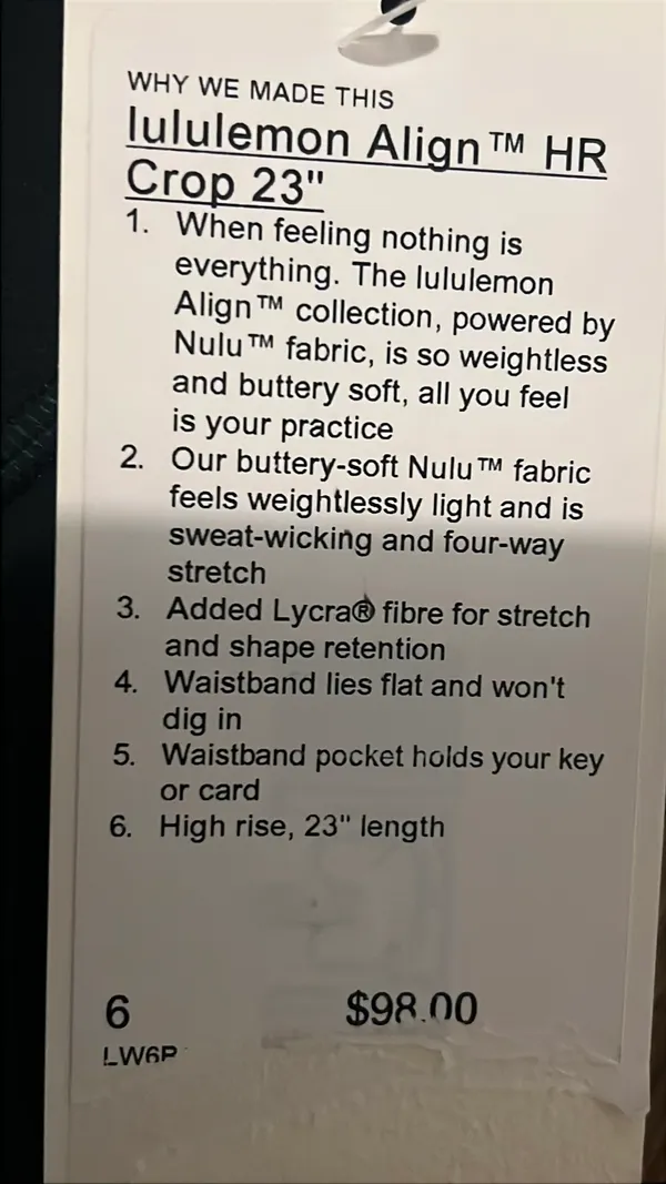 Lululemon Align Hr Crop 23” - Image 4