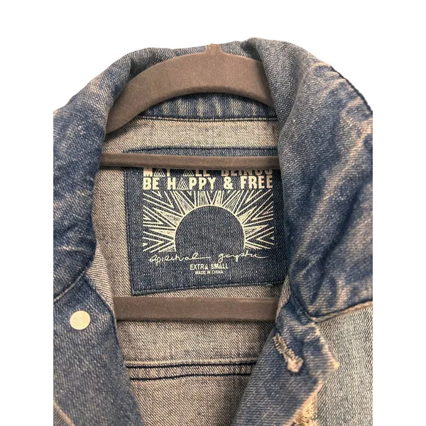 Stonewall Riots LBGTQ Rainbow Pride Denim Trucker Jean Jacket Small Unisex - Image 2