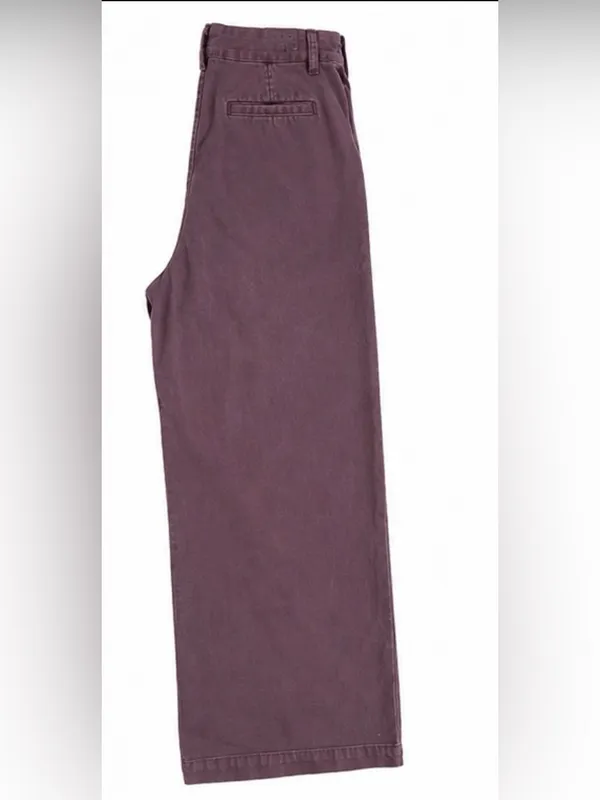YFB Young Fabulous & Broke Dusty Plum Wide Leg Pants Size S - Image 3