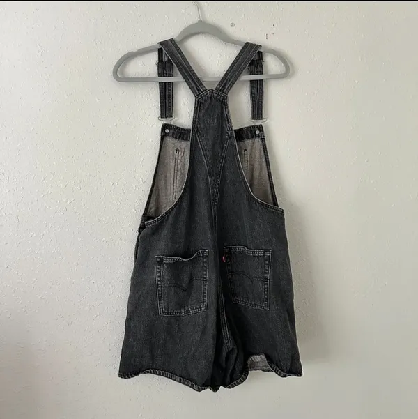 Levi’s X Free People Vintage Black Overalls / Shortalls - Image 3