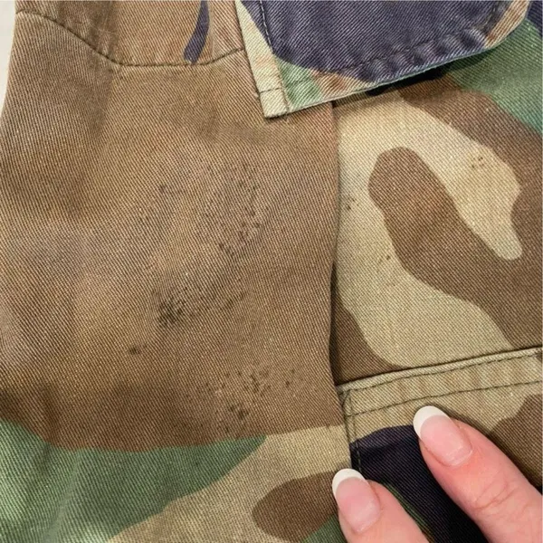 US Army Camo Jacket Military Camouflage Green M - Image 5