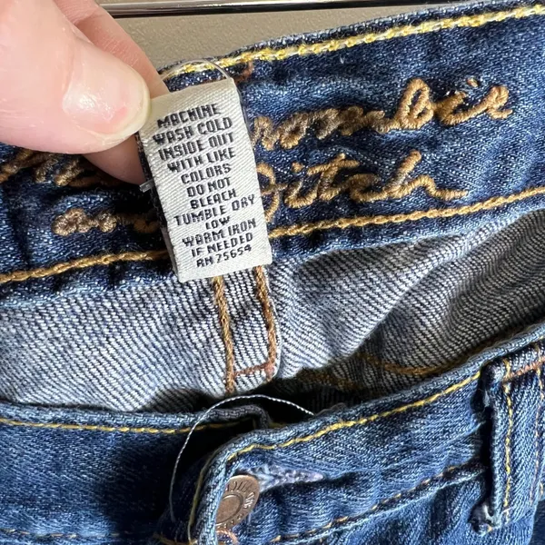 Abercrombie &‎ Fitch Womens Bootcut Jeans Size 8S Medium Wash Blue Denim Cotton - Image 7