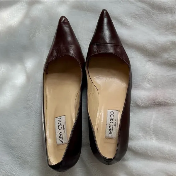 Vintage Jimmy Choo Brown Pumps Size 39 - Image 8