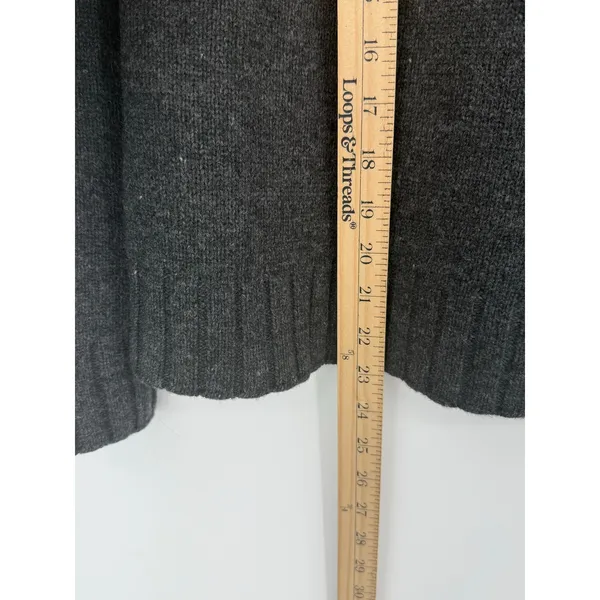 Woolrich Women’s Onyx Heather Fair Isle Lambswool Sweater Medium Cabin Cozy - Image 5