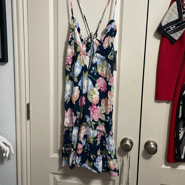 NWT Maaji Sophie Slip Dress in Midnight‎ Garden Swim Cover Up Beach Resort - Image 2