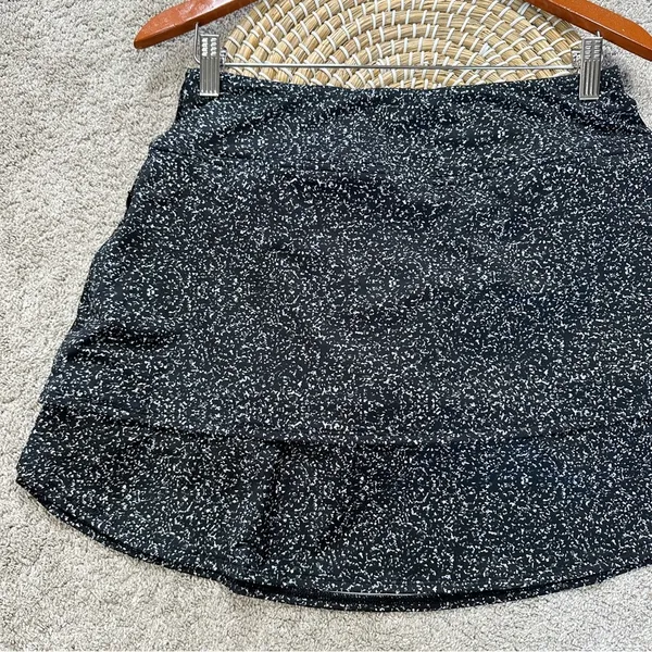 FootJoy Women’s Performance Layered Skort Skirt Pull On Golf in Black Speckled M - Image 8