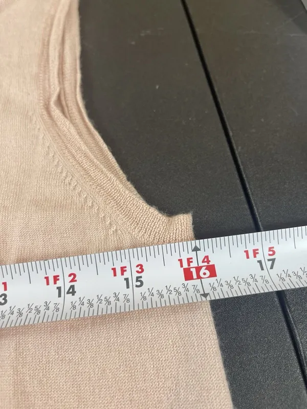 J. Crew 100% Merino Wool Sleeveless Sweater Shell Top Blush Minimalist Preppy M - Image 12