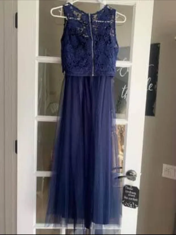 Maniju Navy blue two piece dress - Image 2