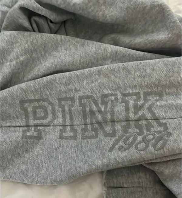 PINK Gray Sweatpants - Image 4