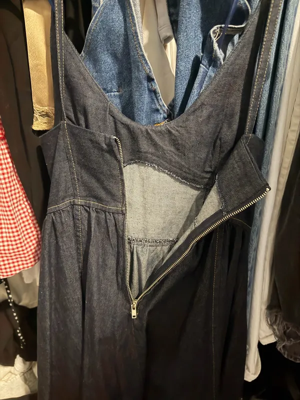 ZARA Denim Mini Dress - Image 4